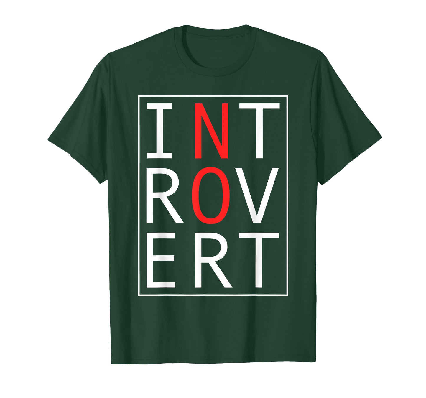 Introvert Bold Statement Funny Anti Social Pun Humor Quote T-Shirt