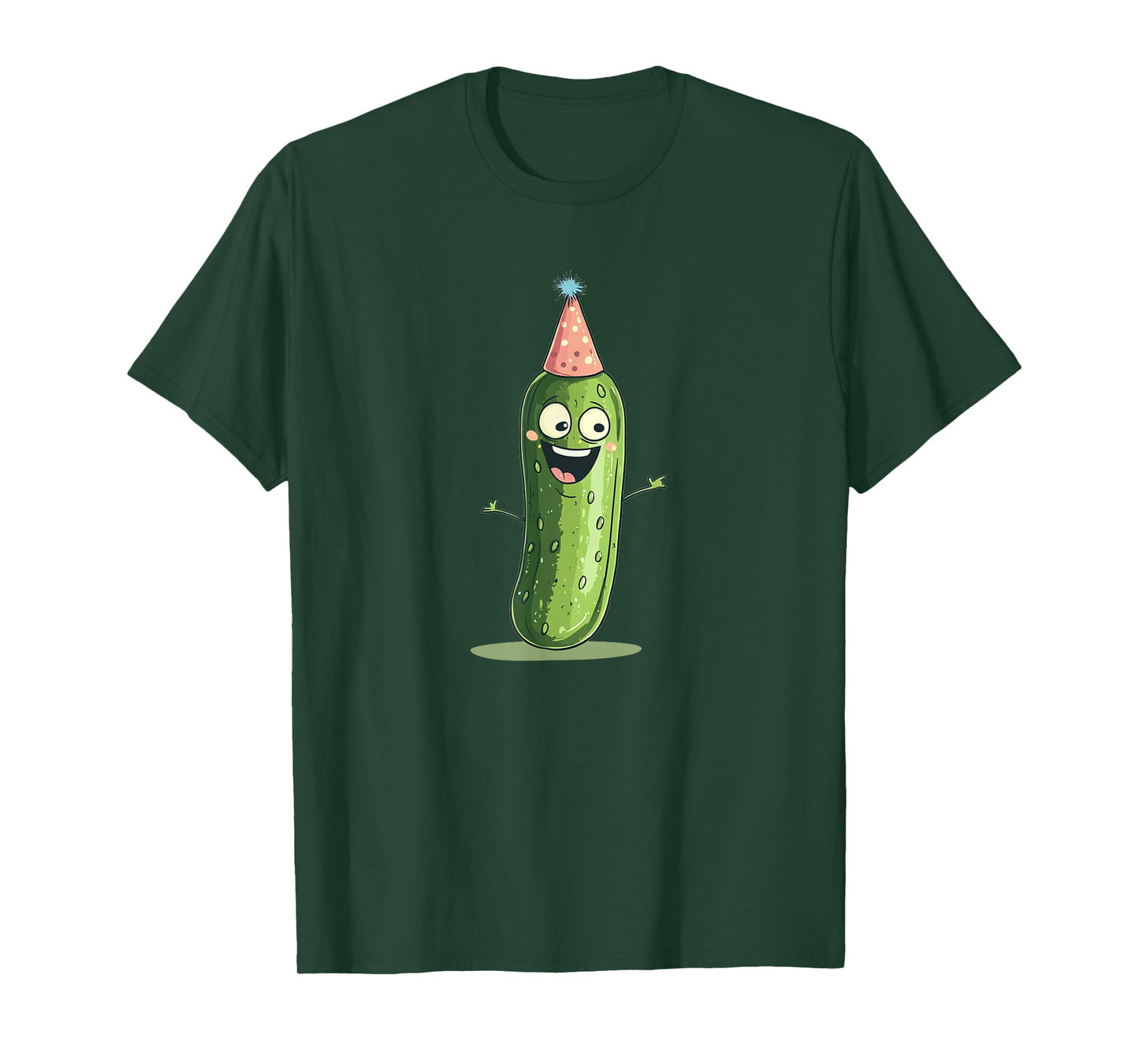 Laughing Pickle with Party Hat Costume for Boys and Girls T-Shirt
