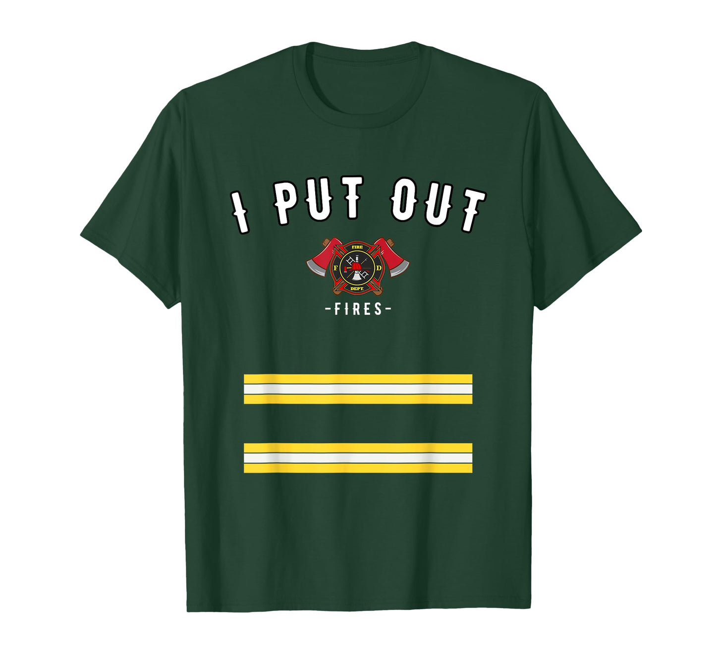 Funny Halloween Firefighter Costume Shirt - I Put Out Fires T-Shirt