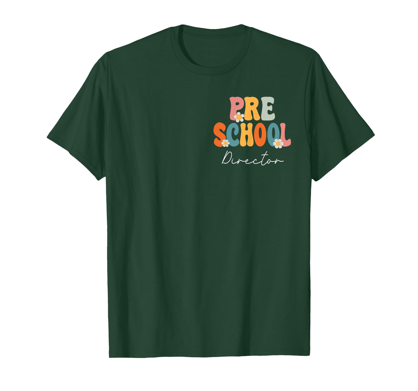 Preschool Director Groovy Back to School Cute Teachers Women T-Shirt