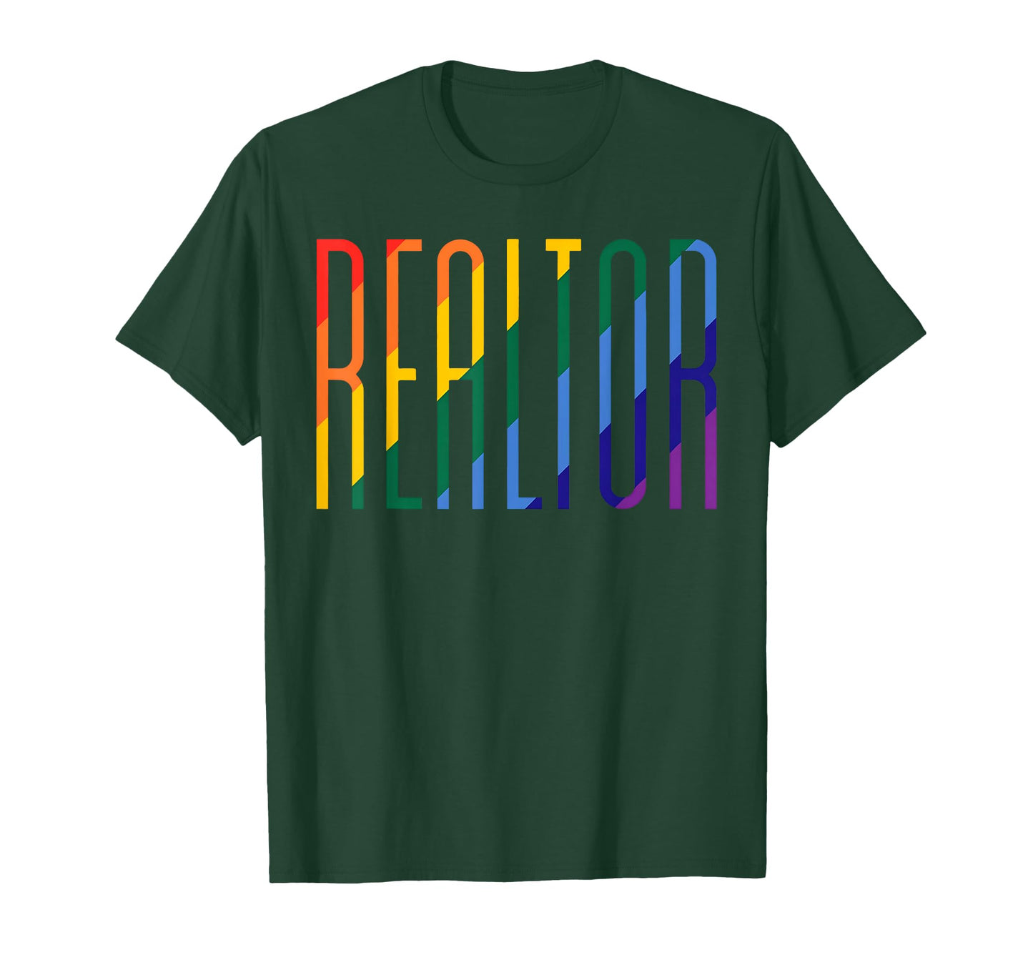 Gay Pride Realtor Rainbow LGBT Month Real Estate Agent T-Shirt