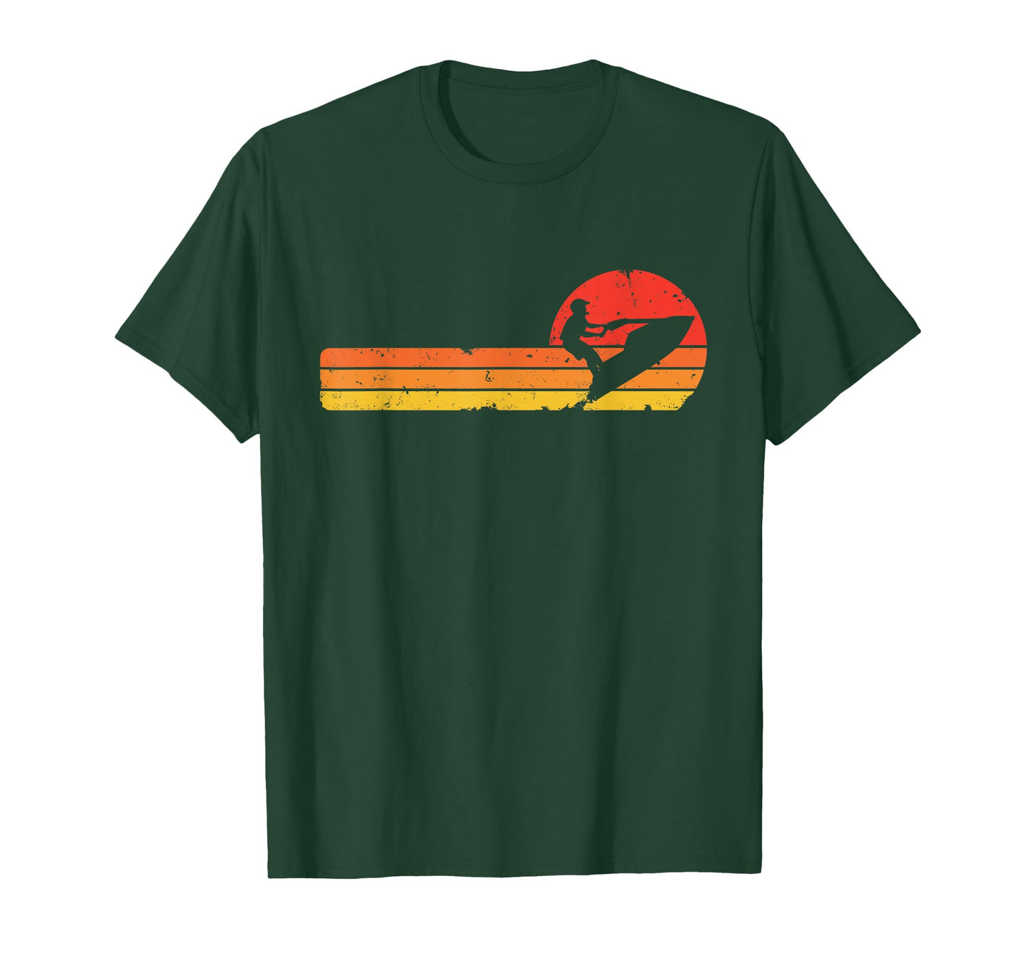 Vintage Standup sunset JetSki rider T-Shirt