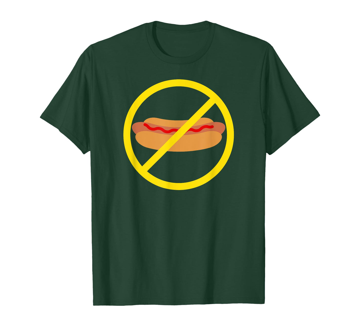 No Ketchup on a Hot Dog Funny T-Shirt Men Women Girls Kids T-Shirt