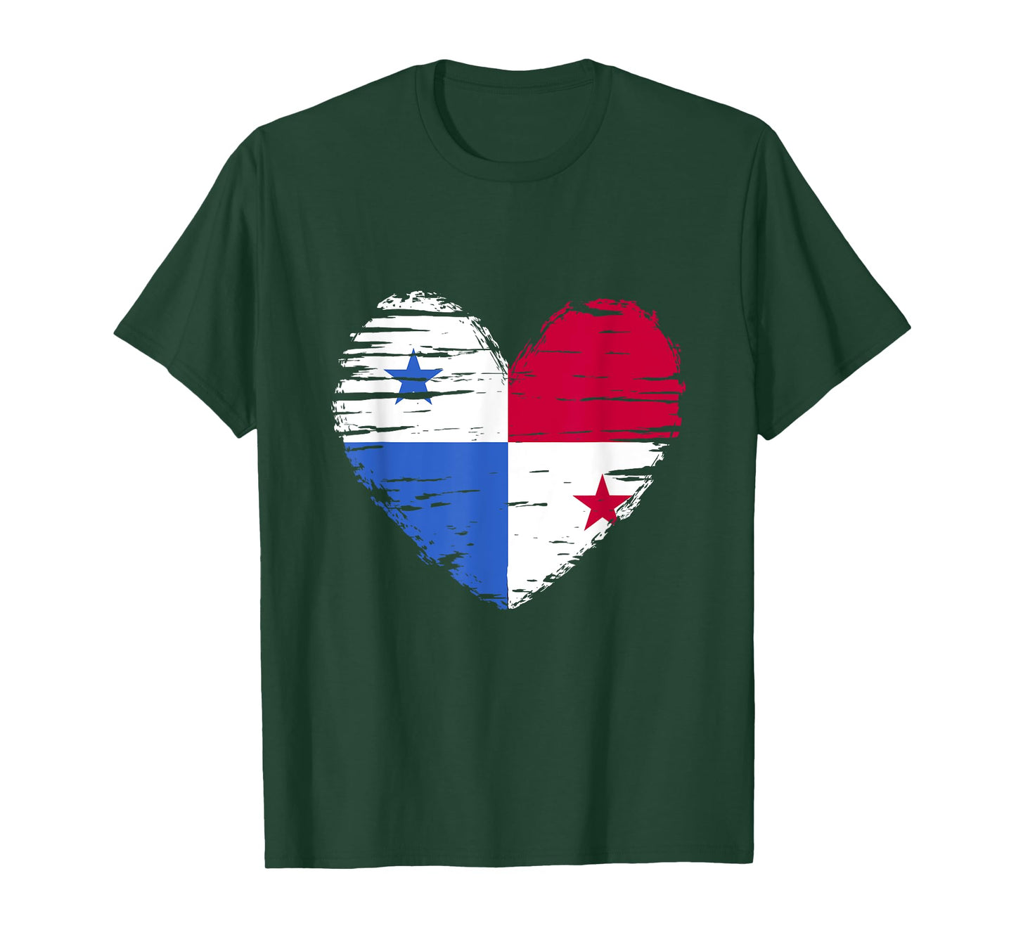 Panama Heart Panamanian Flag Panamanian Pride T-Shirt