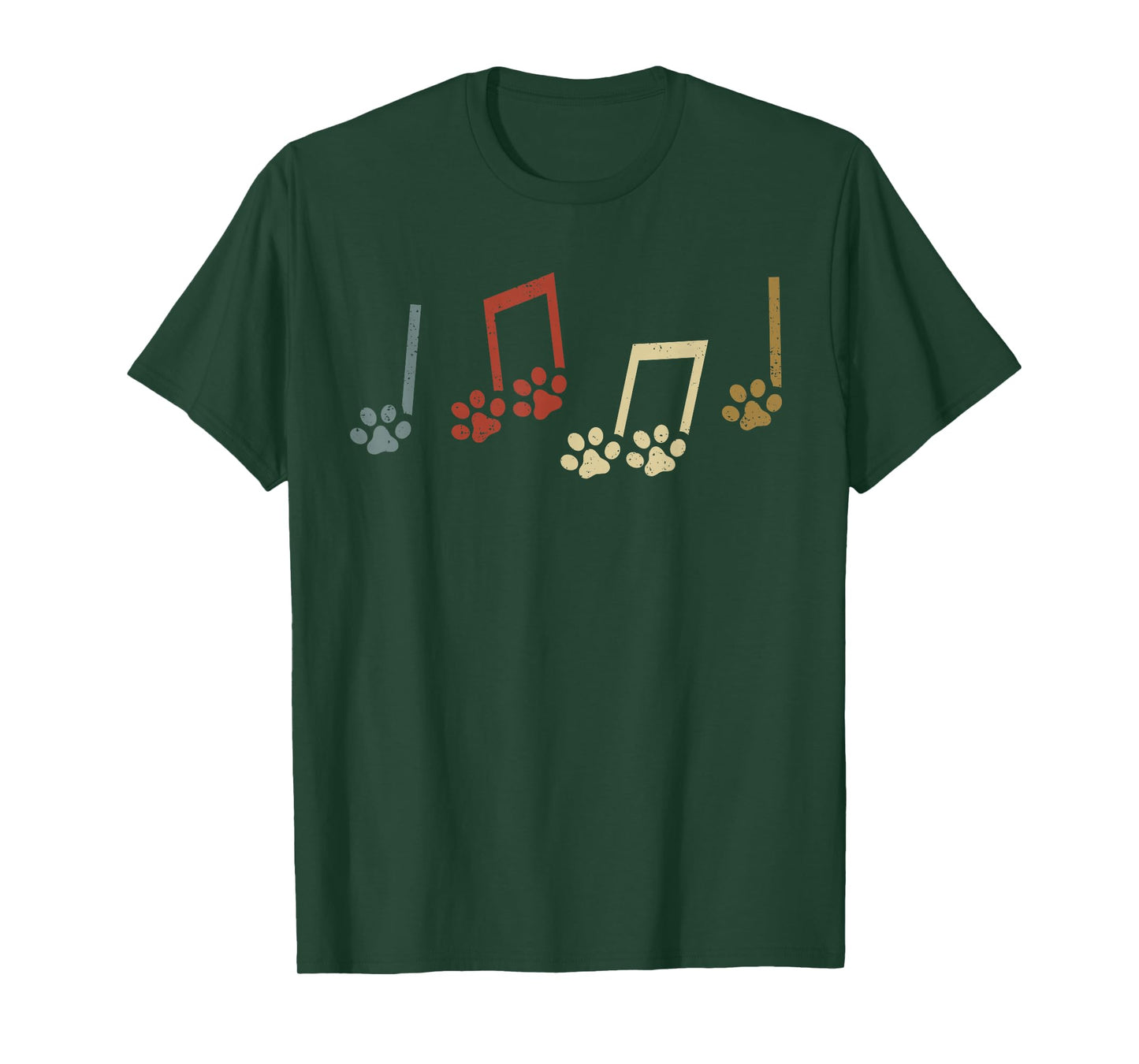 Dog Music Note Music Teacher Funny Country Music Dog Owner T-Shirt