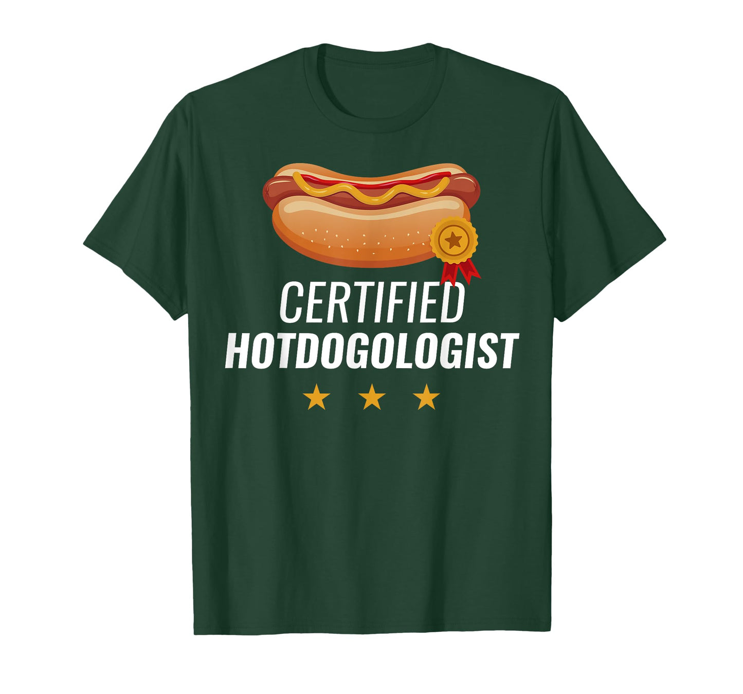 Certified Hotdogologist Funny HOT DOG Gift Hotdog T-Shirt for Men Women Girls Kids