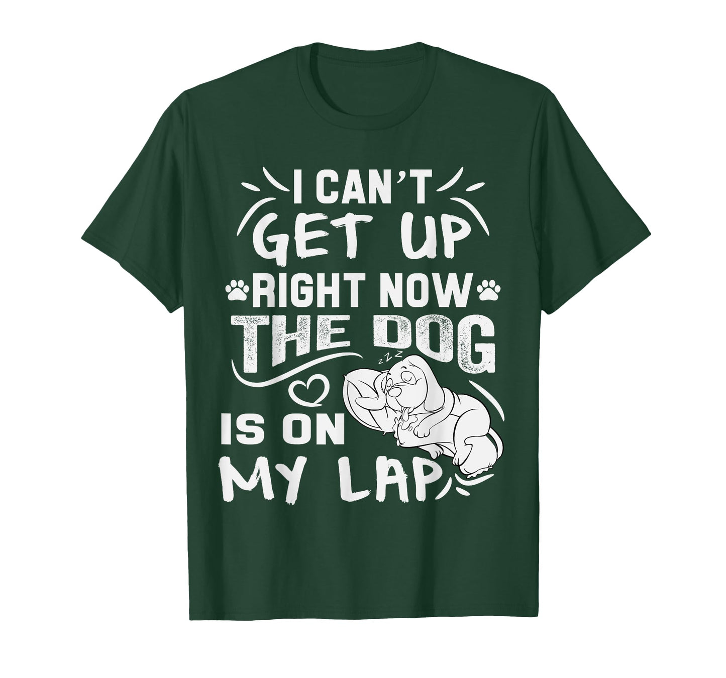 I Can’t Get Up Right Now The Dog Is On My Lap Dog Lovers T-Shirt