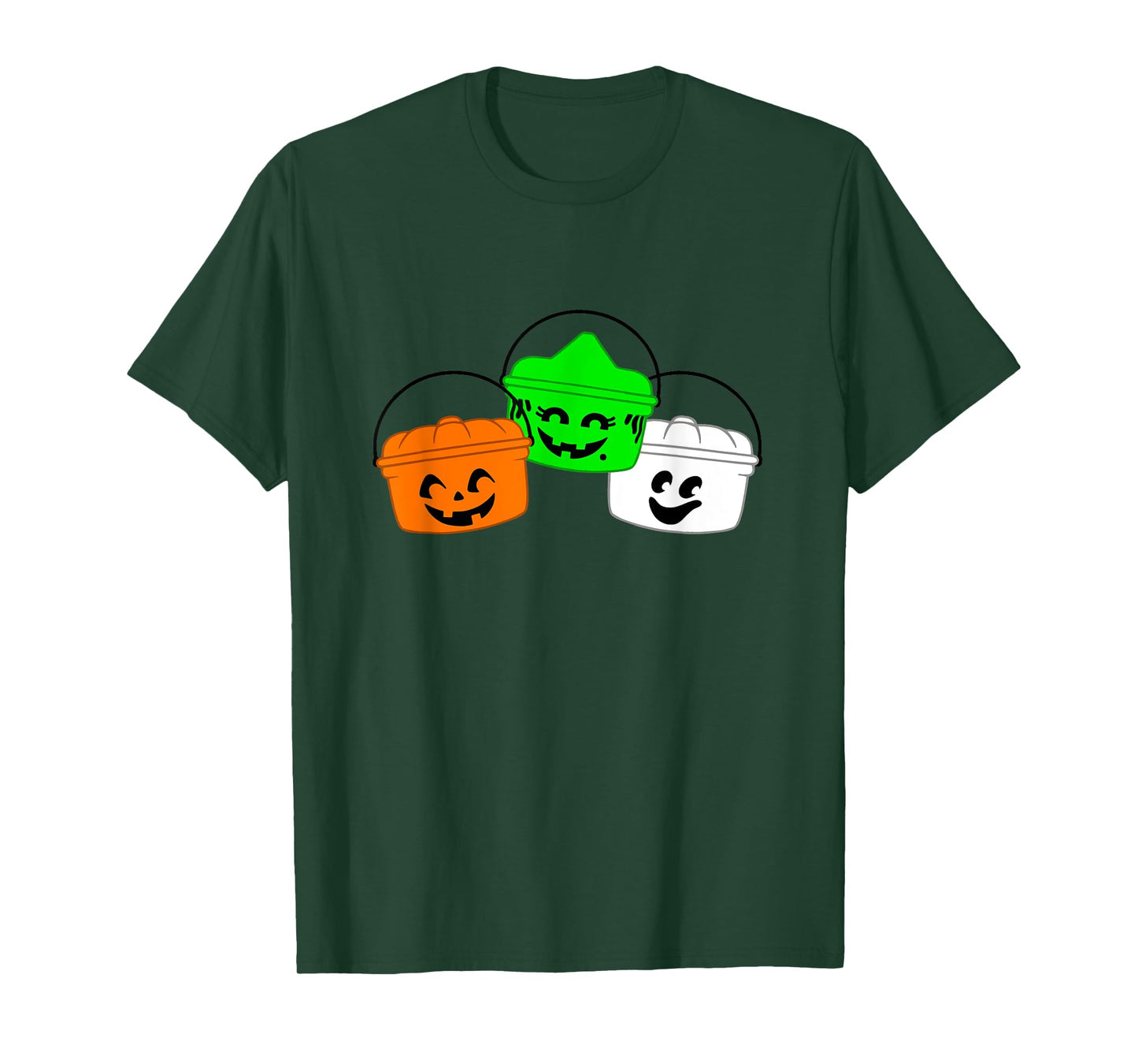 Retro Halloween Boo Buckets Trick or Treat Pails Meal T-Shirt