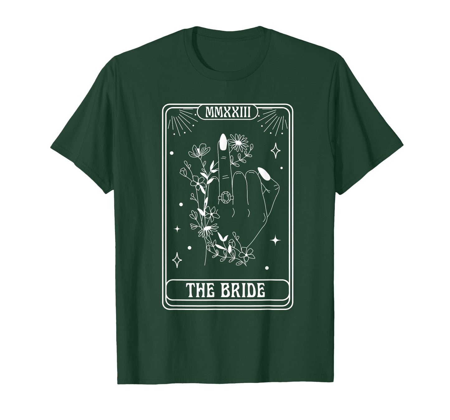 The Bride Spooky Season Gothic Bachelorette Matching T-Shirt