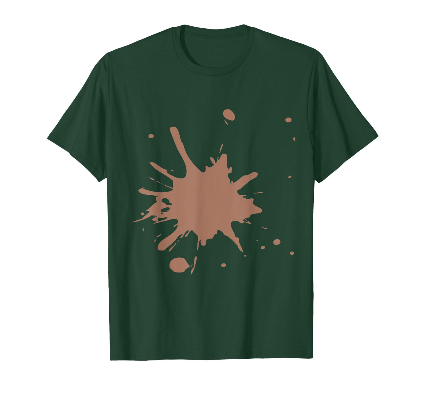 Color of the Year 2025 Mocha Mousse with Splat Design T-Shirt