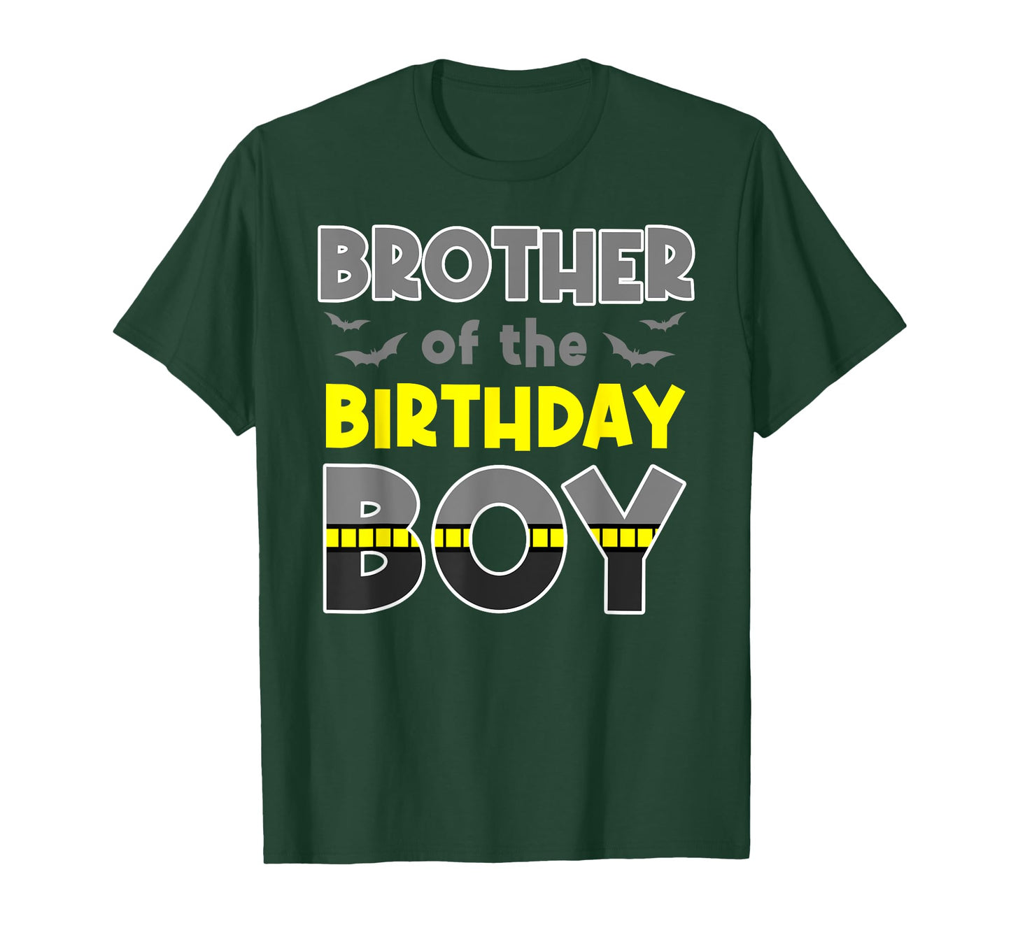 Brother Of The Birthday Boy Bat Family Party Theme Boys Gift T-Shirt