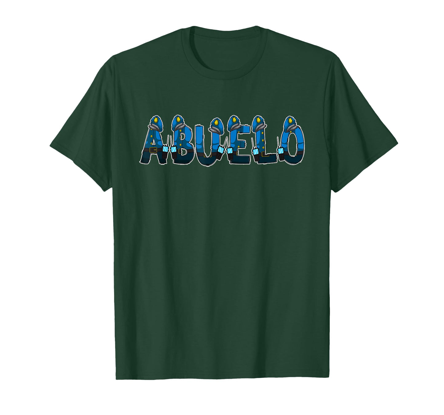 Policeman Police Grandpa Abuelo Halloween Costume T-Shirt