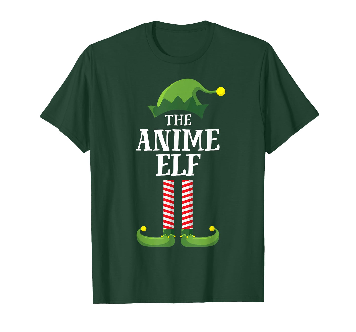 Anime Elf Matching Family Group Christmas Party Funny Elf T-Shirt