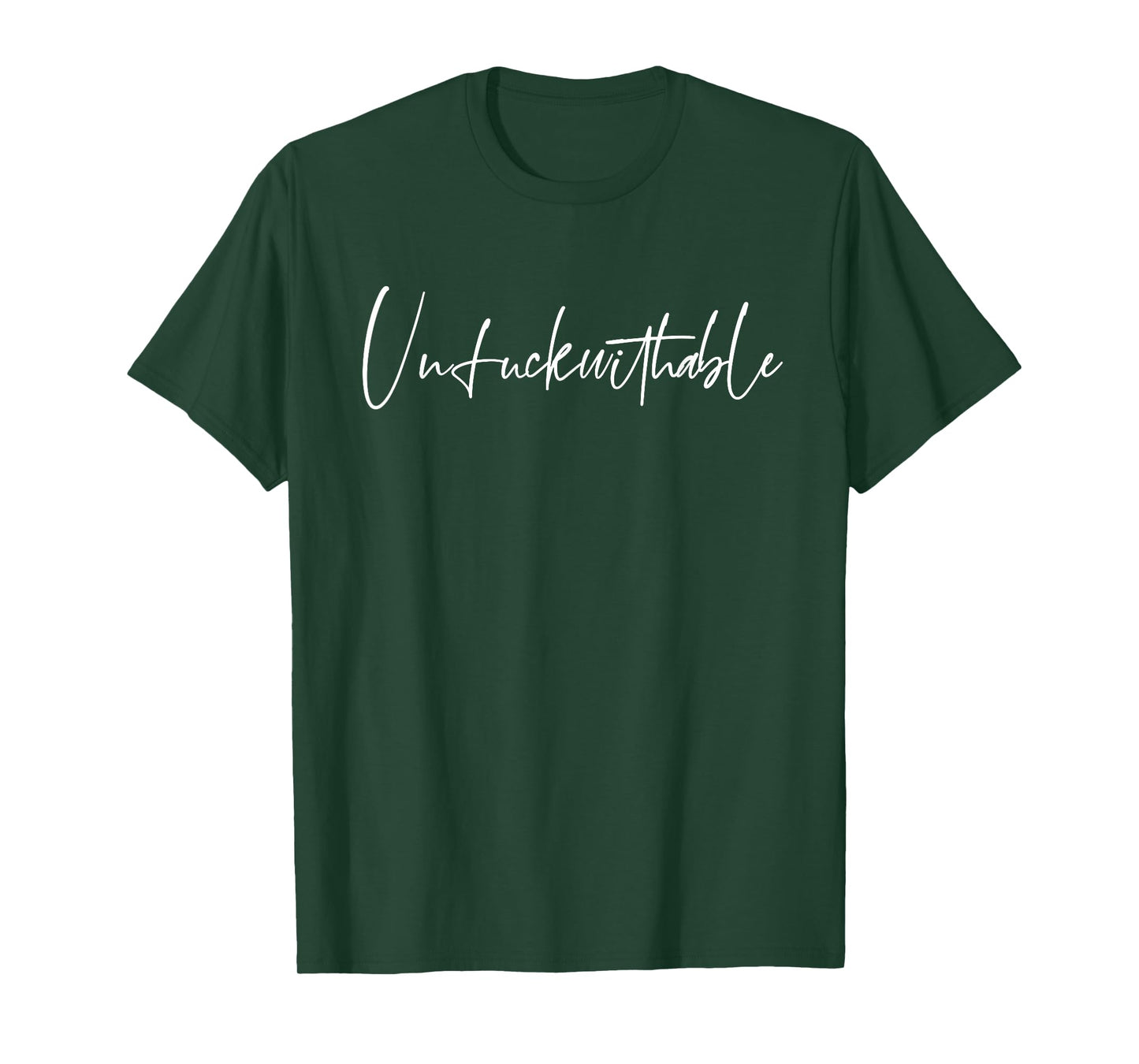 Unfuckwithable Black Cotton T-Shirt - Unisex-Adults, Short Sleeve, Small, Classic Fit