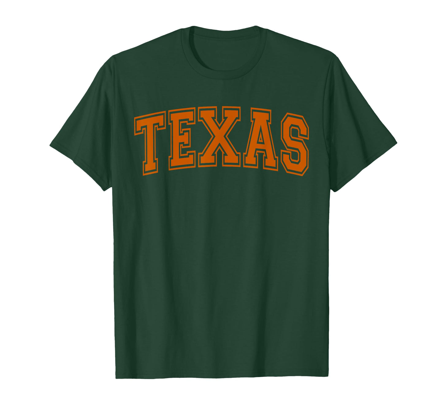 TX Text Shirts Women Men Kids State Of Texas Orange Graphic T-Shirt