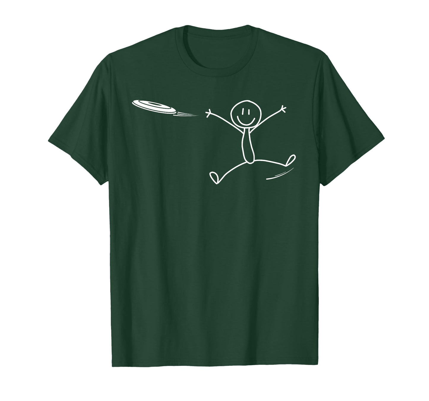 Frisbee Stickman Disc Golf Funny Ultimate Frisbee Game T-Shirt