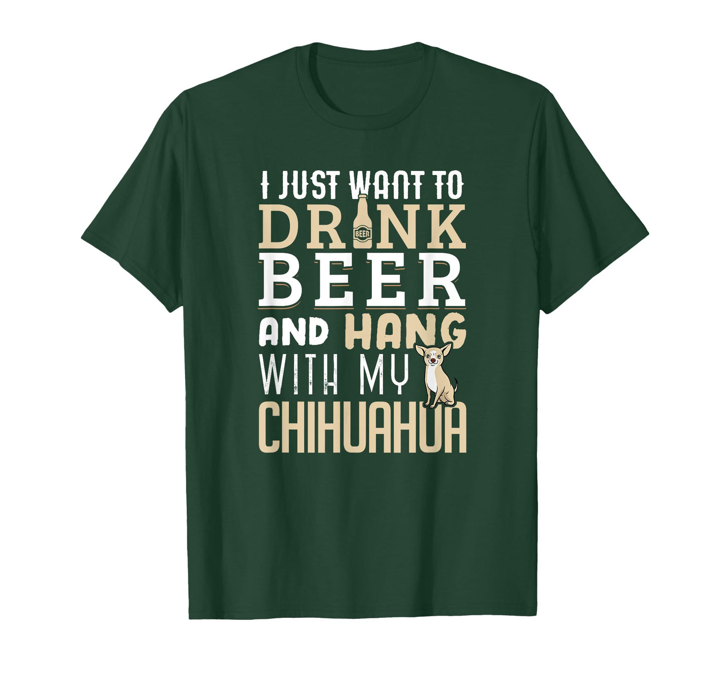 Funny Father's Day Dog Lovers Chihuahua Dad Shirt T-Shirt
