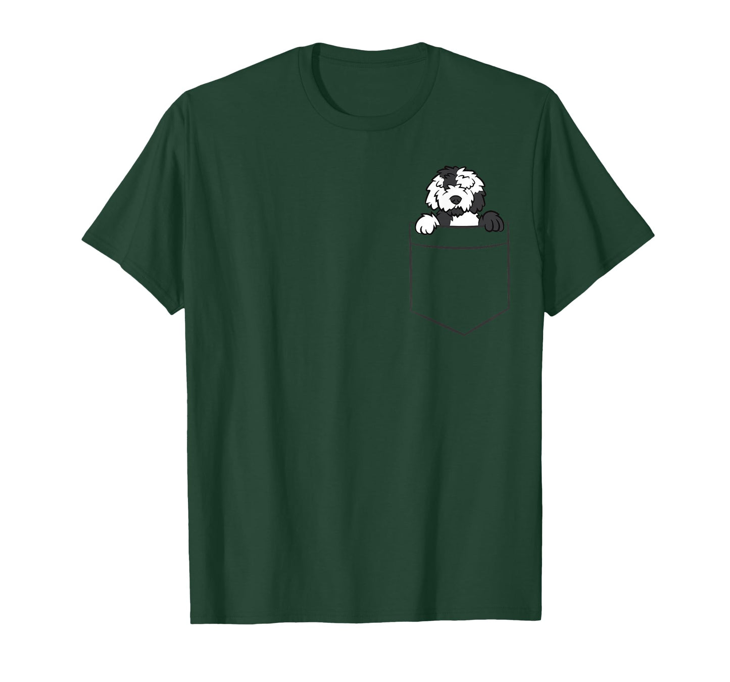 Sheepadoodle Dog in A Pocket Funny Sheepadoodle T-Shirt