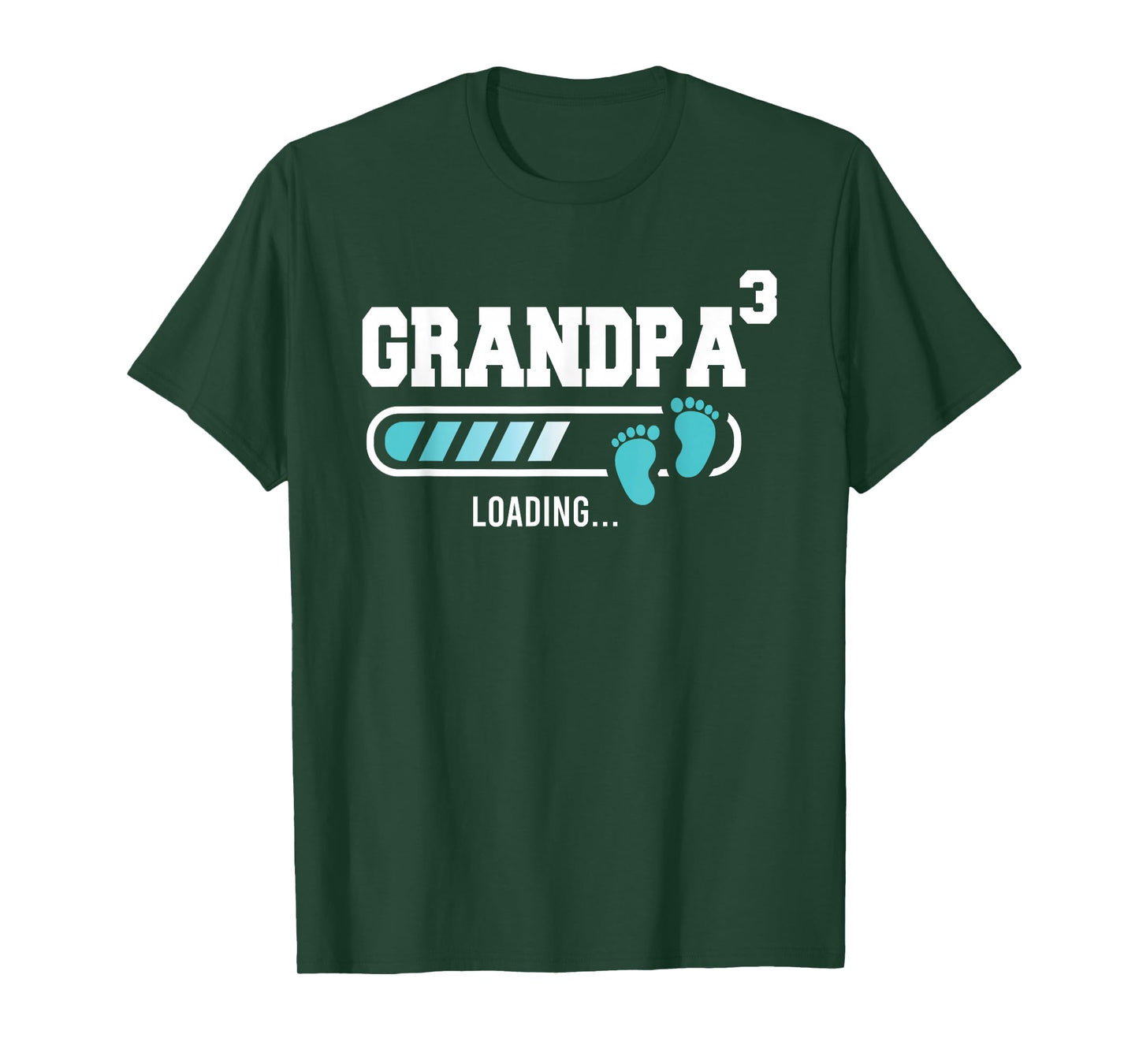 Mens Grandpa 3 Third Time Grandpa Funny Grandpa Of Three T-Shirt