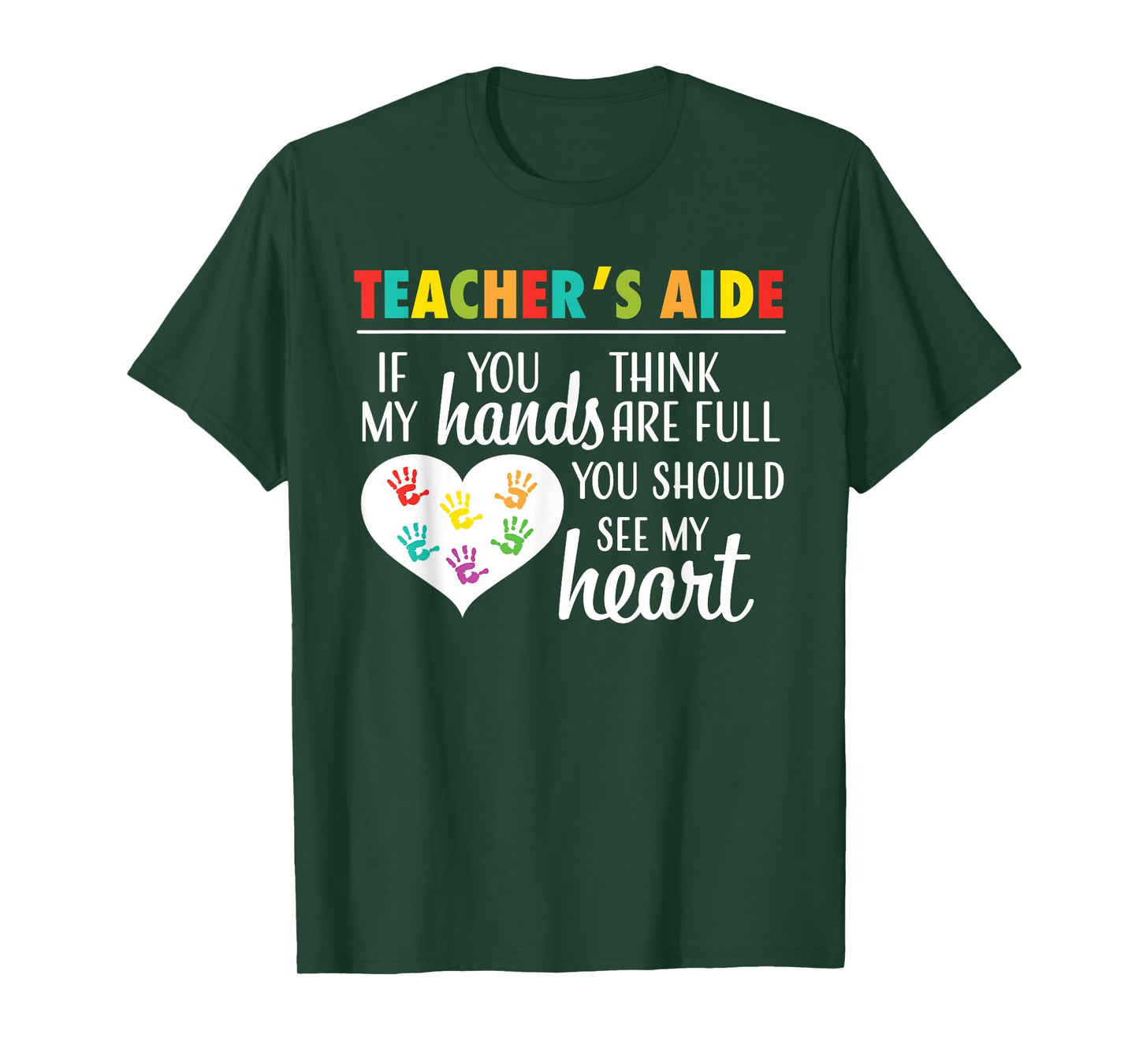 Teacher Aide Appreciation Cute Heart Tee for Women T-Shirt
