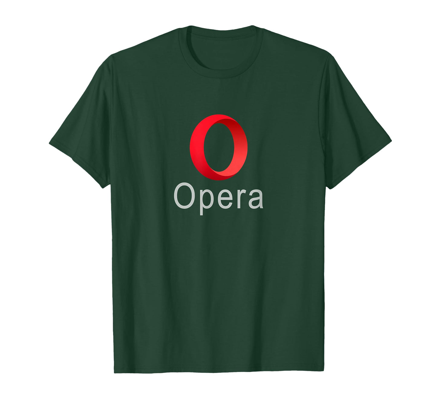 Opera Browser T-Shirt with Logo Fast Security web tee T-Shirt