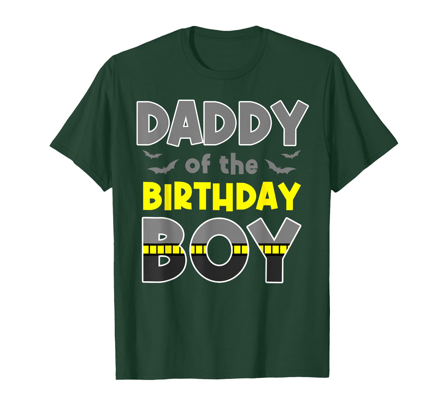 Daddy Of The Birthday Boy Bat Family Party Theme Boys Gift T-Shirt