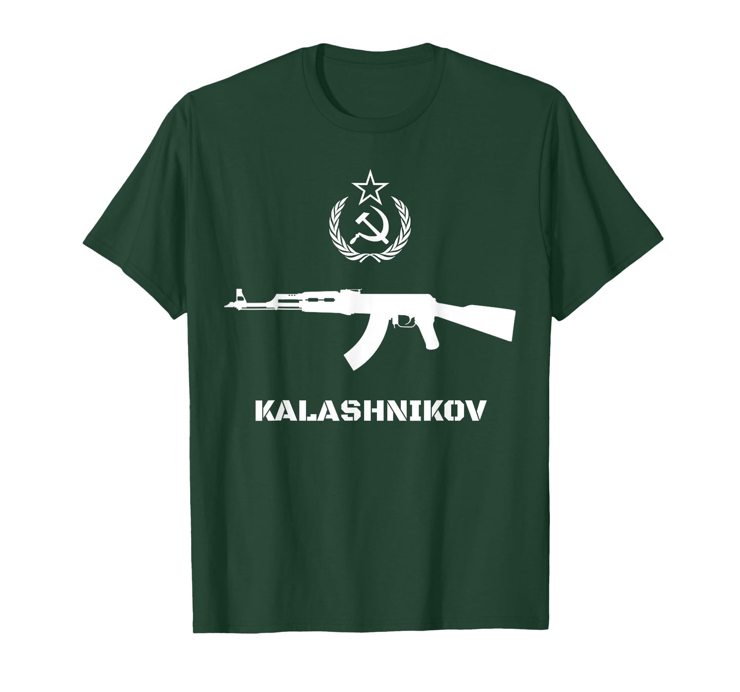Vintage Soviet Kalashnikov AK-47 USSR Russian Gun Rifle T-Shirt