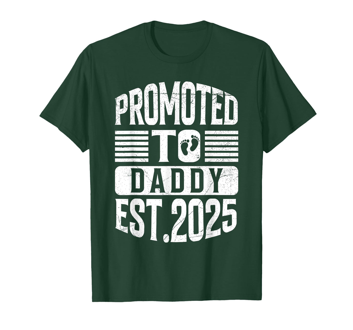 Pregnancy Announcement Promoted to Daddy Est. 2025 T-Shirt