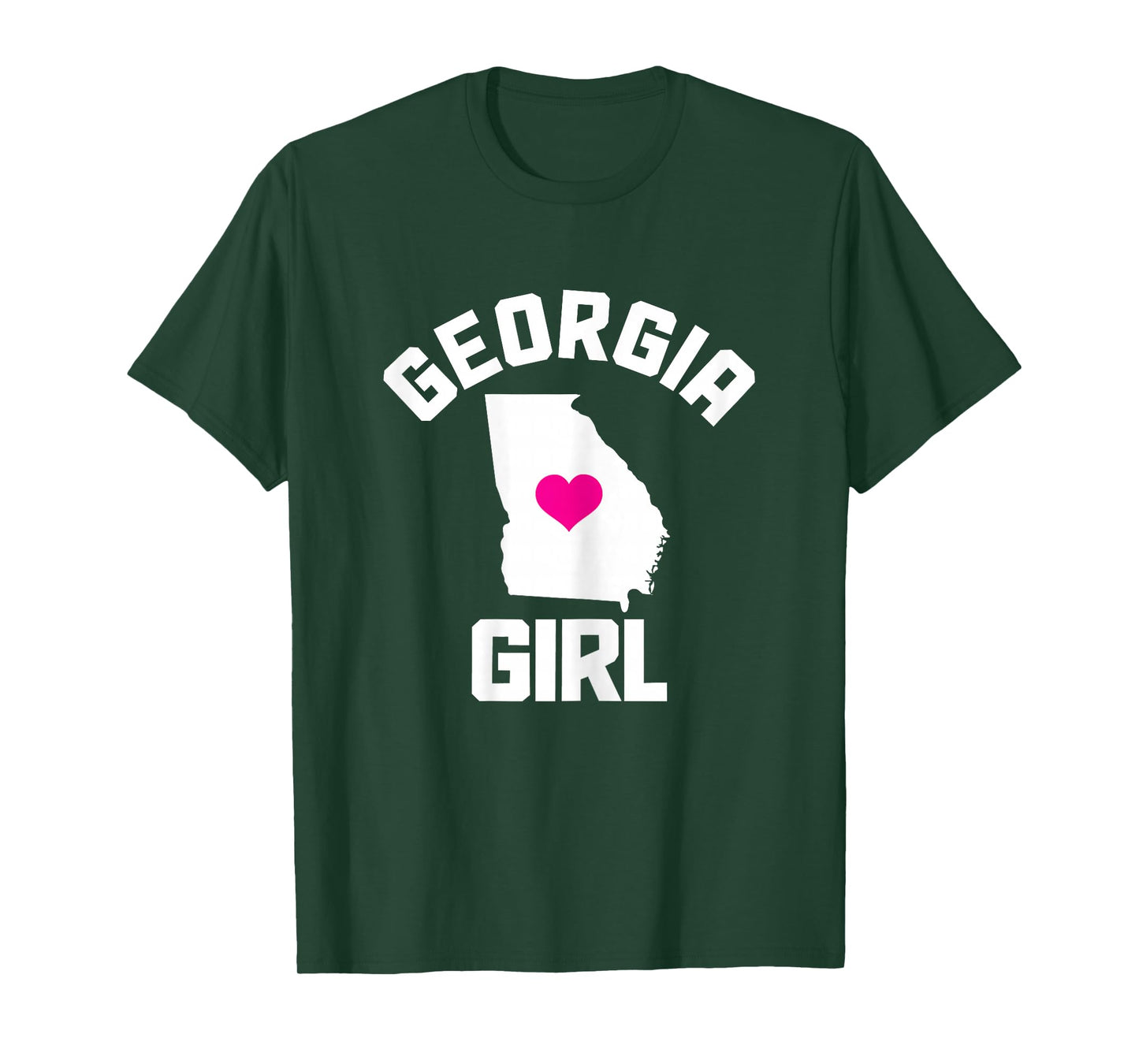 Georgia Heart State Map Girl T-Shirt