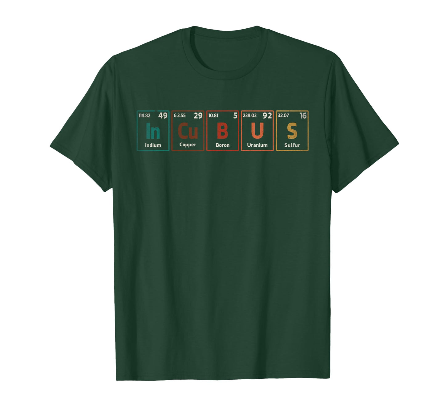 Incubus (In-Cu-B-U-S) Periodic Table Elements Aesthetic T-Shirt
