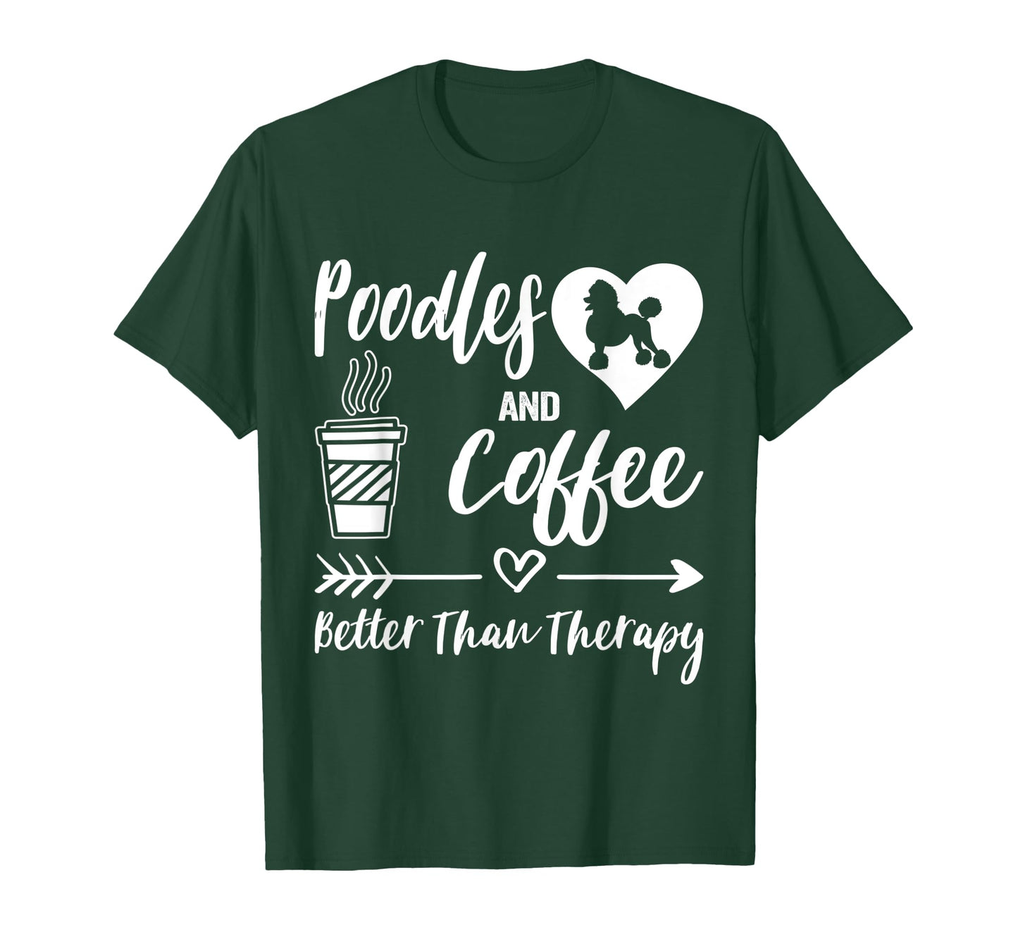 Poodle And Coffee Poodle Mom Poodle Dad Coffee T-Shirt