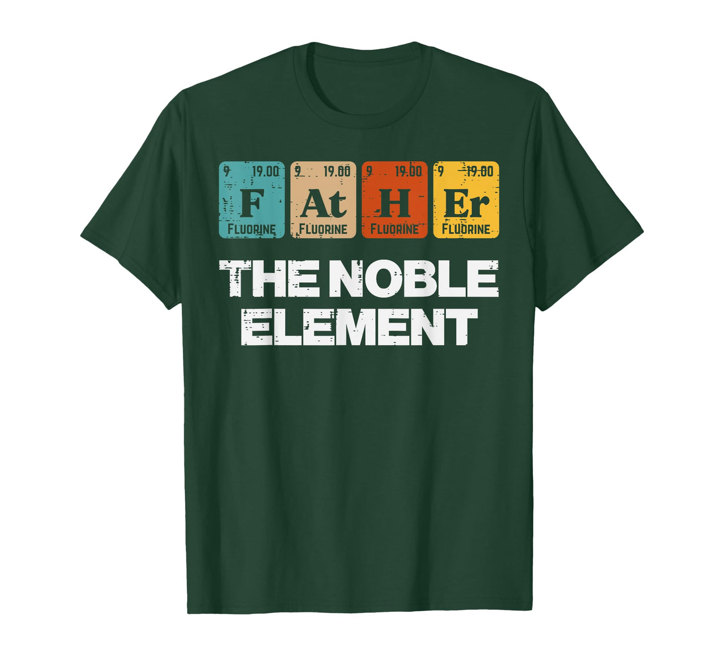 Fathers Day Father Noble Element Periodic Science Dad Papa T-Shirt