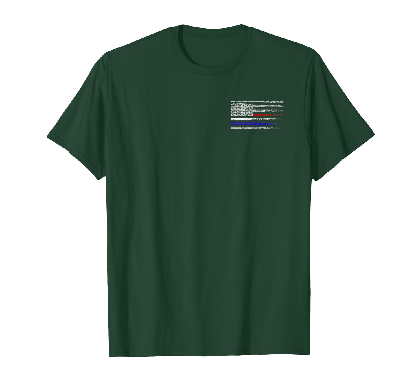 Police Fire EMS First Responder American Flag Firefighter T-Shirt