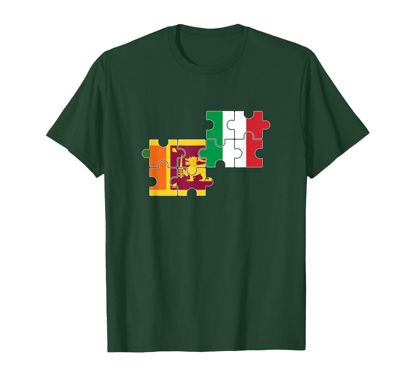 Sri Lanka Italy Flag Italian Sri Lankan T-Shirt