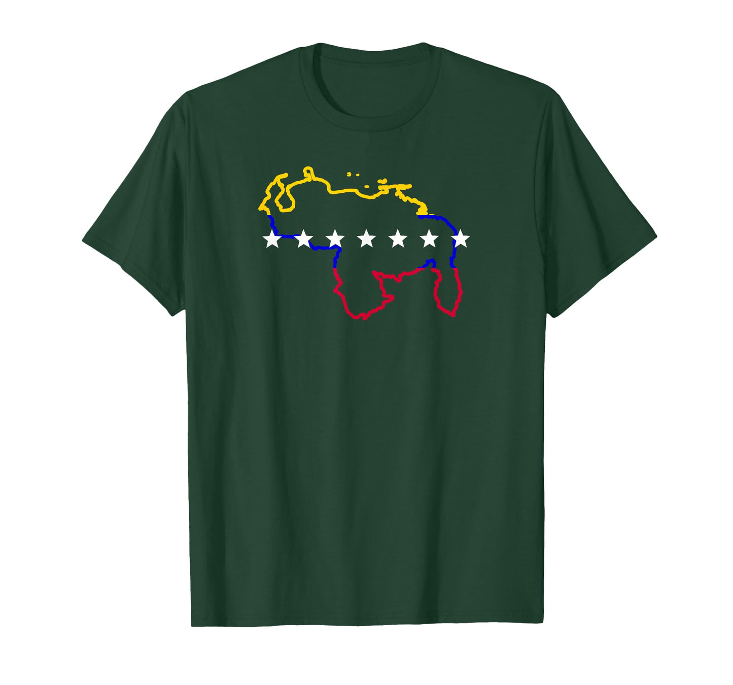 Venezuela map 7 stars flag T-Shirt
