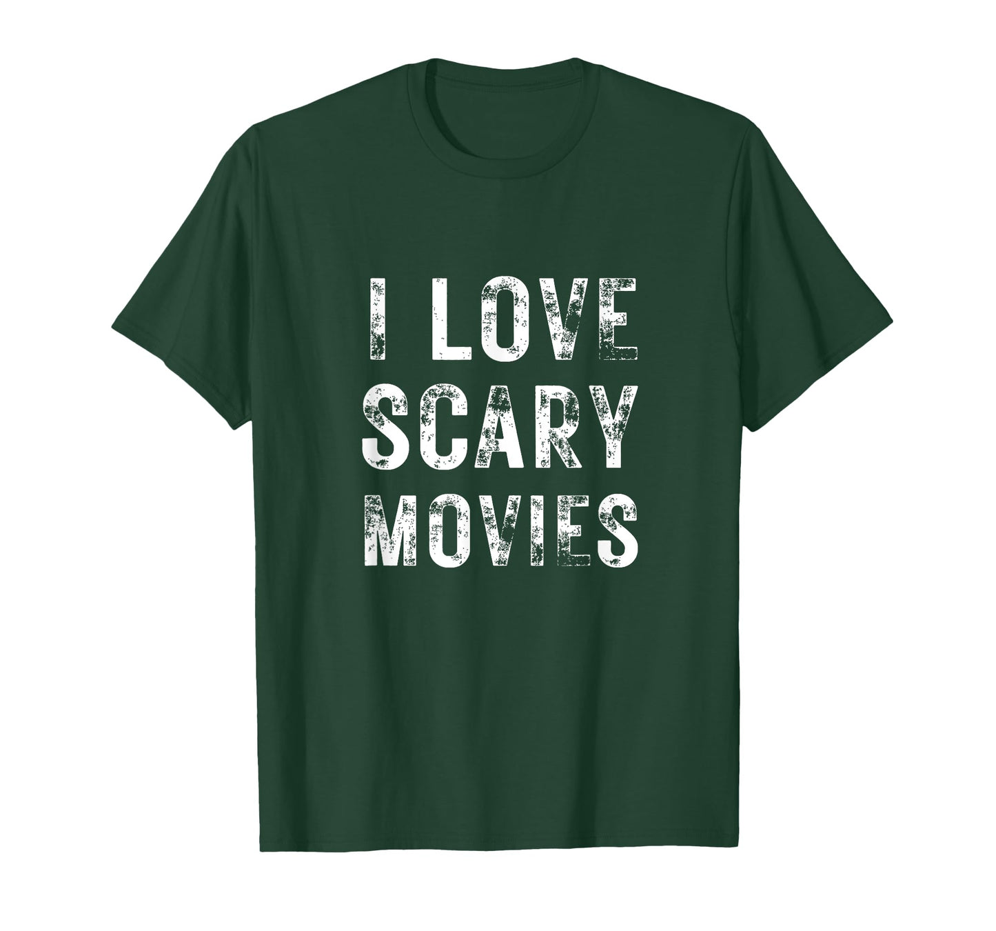 I Love Scary Movies Film Cinema Horror Fan Present Halloween T-Shirt
