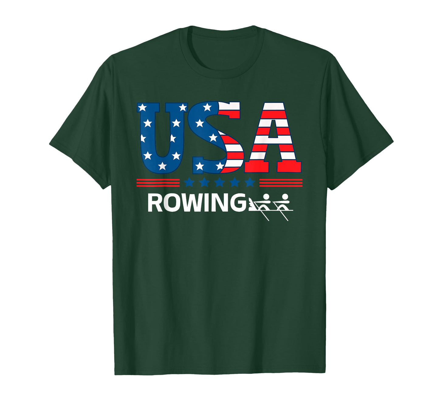 United States Flag Rowing USA Team Sport Rowing T-Shirt