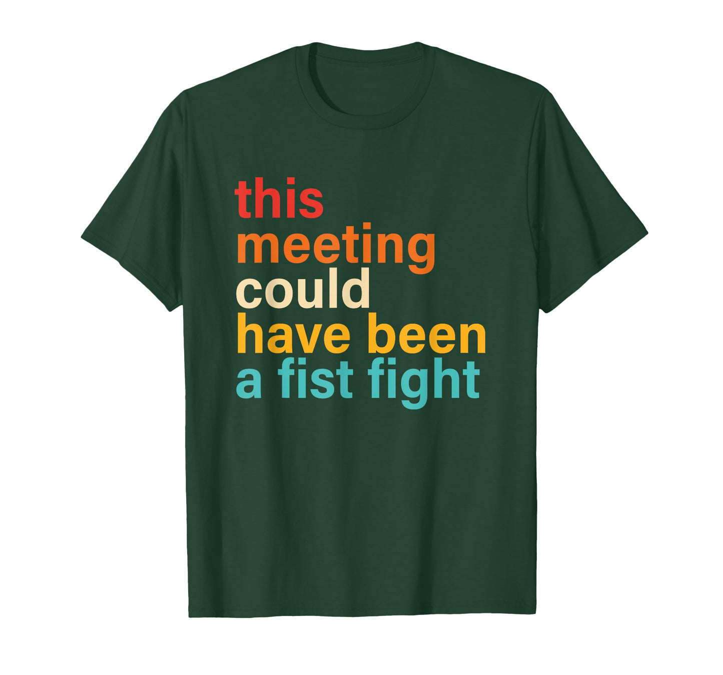 This Meeting Could Have Been A Fist Fight Funny Saying T-Shirt