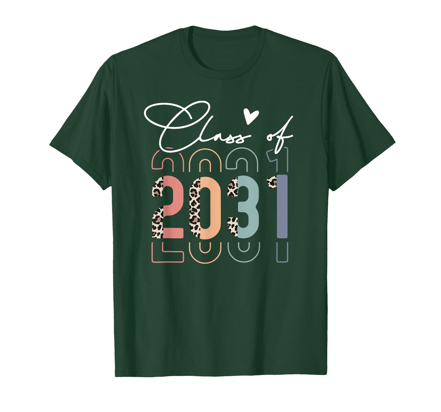 Class of 2031 School College Retro Graduation Vintage Grad T-Shirt