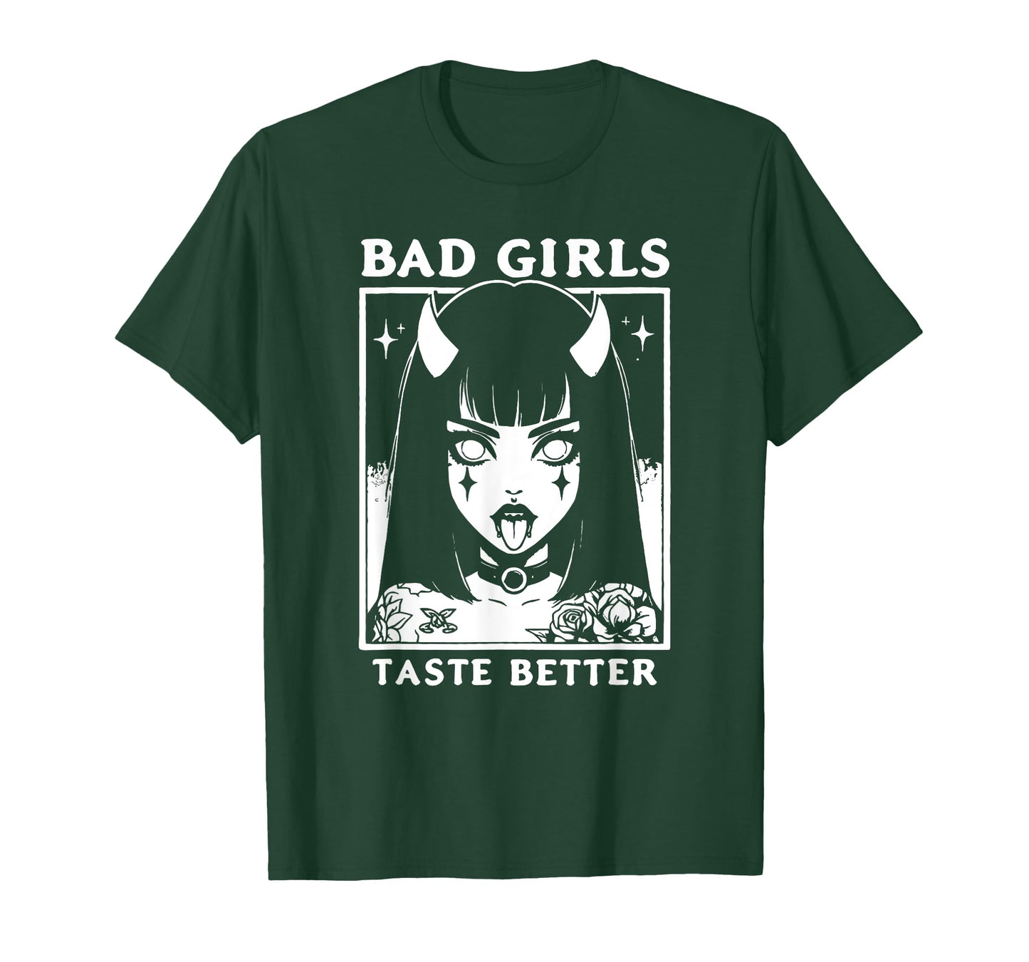 Vintage Bad Girls Taste Better Tattoos Lovers For Women T-Shirt