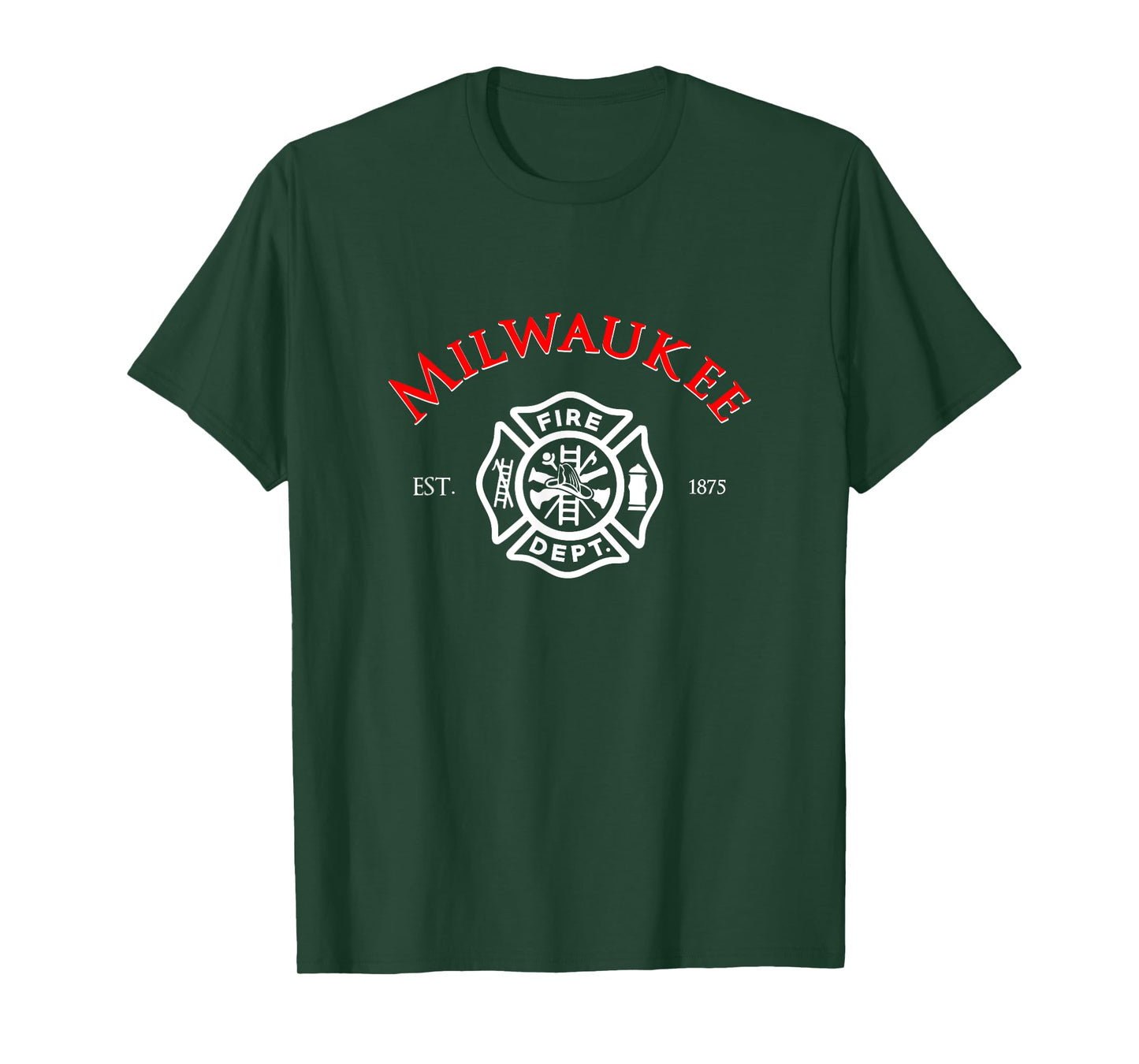 City of Milwaukee Fire Rescue Wisconsin Firefighter T-Shirt T-Shirt