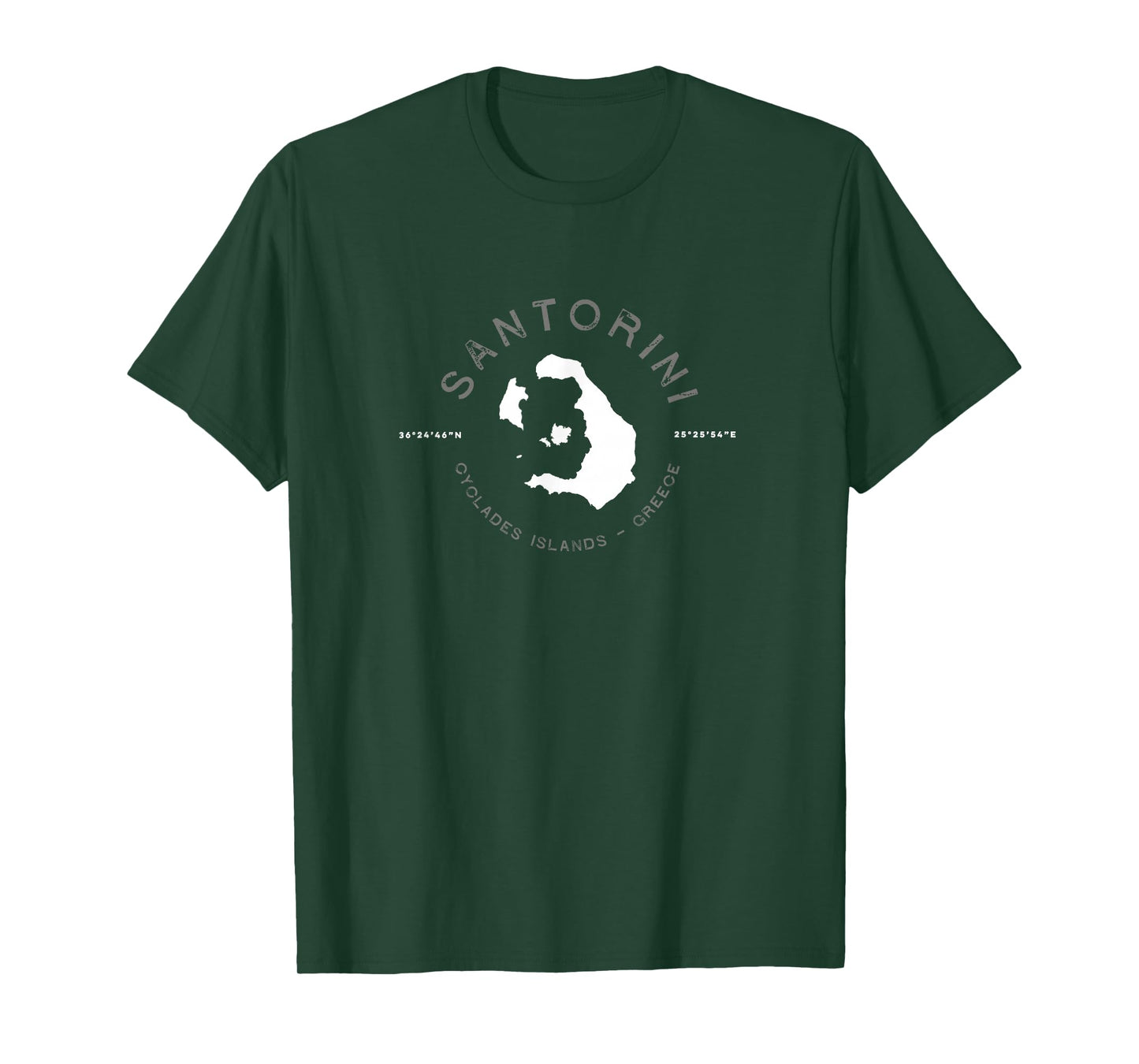 Santorini Greece Graphic Vintage Retro T T-Shirt