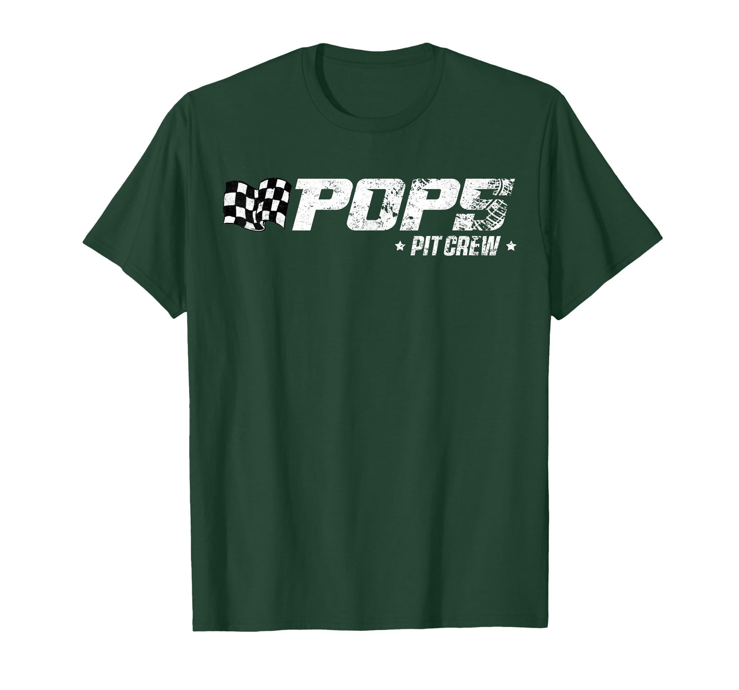 Pops Pit Crew Race Car Birthday Family Racing T-Shirt