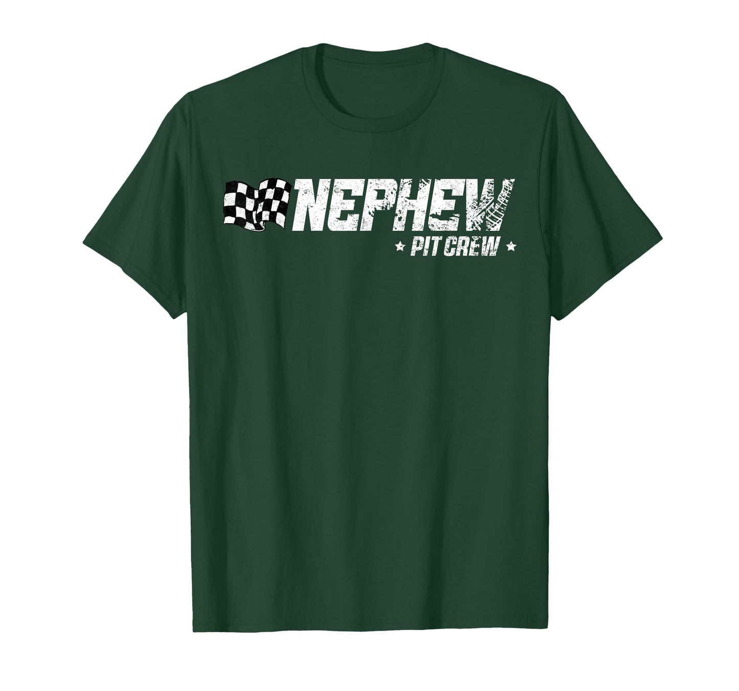 Nephew Pit Crew Race Car Birthday Family Racing T-Shirt
