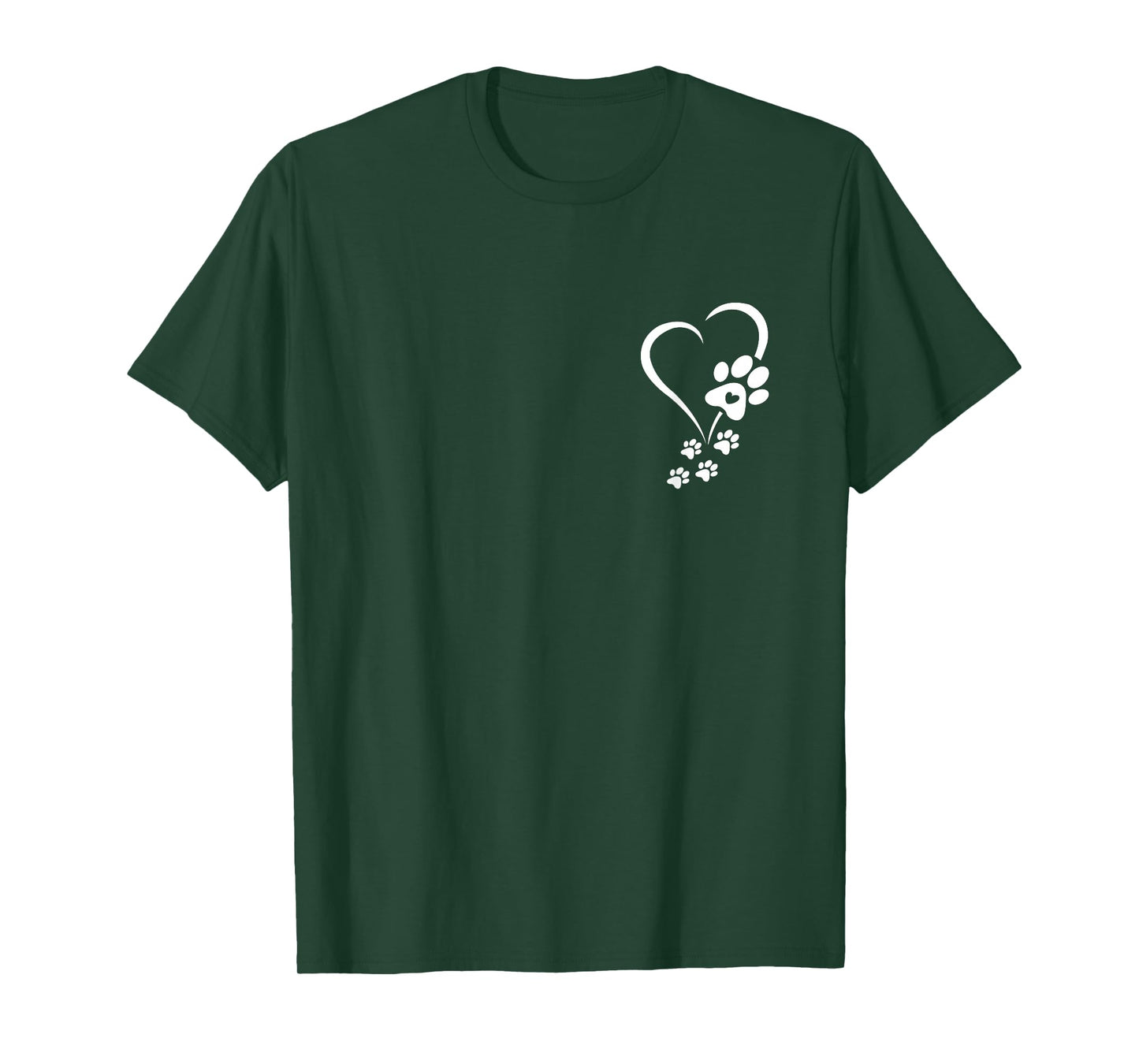 Dog Paw Heart Baby Dogs Paws Hearts Dog Paw Print T-Shirt for Men Women Girls Kids