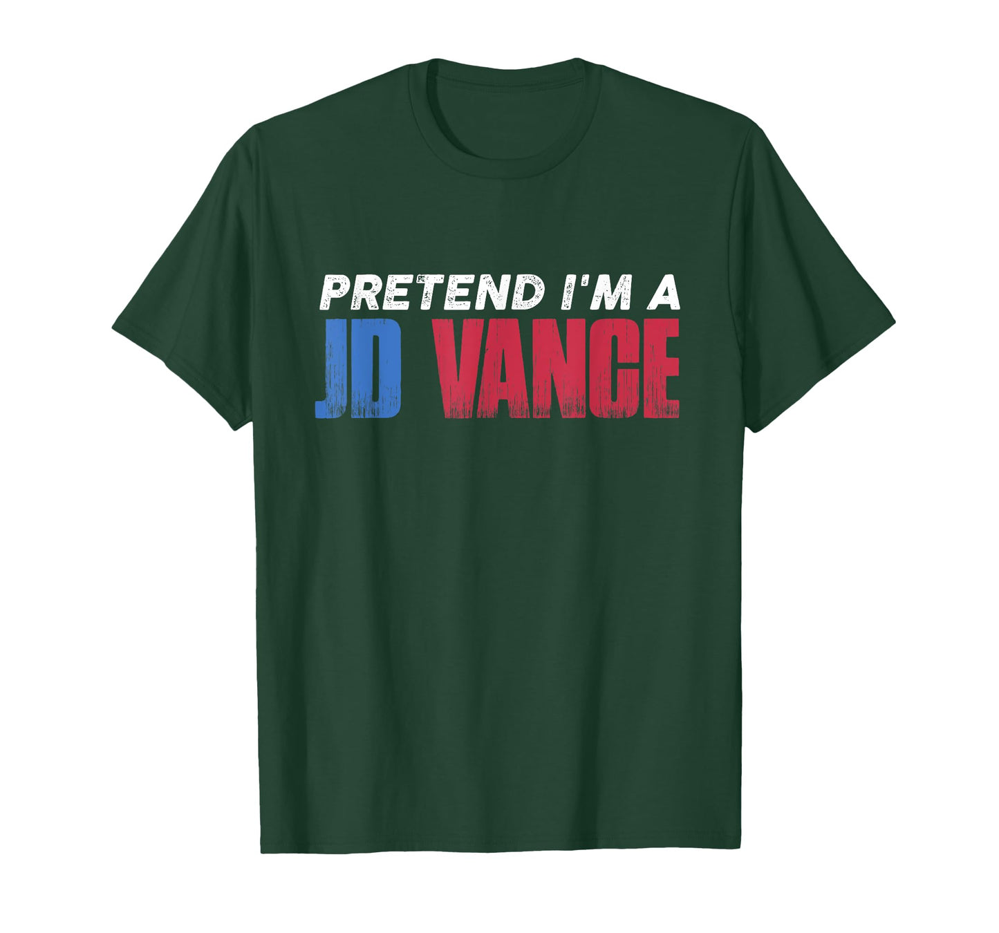 Pretend I'm JD Vance Funny Lazy Halloween Costume T-Shirt