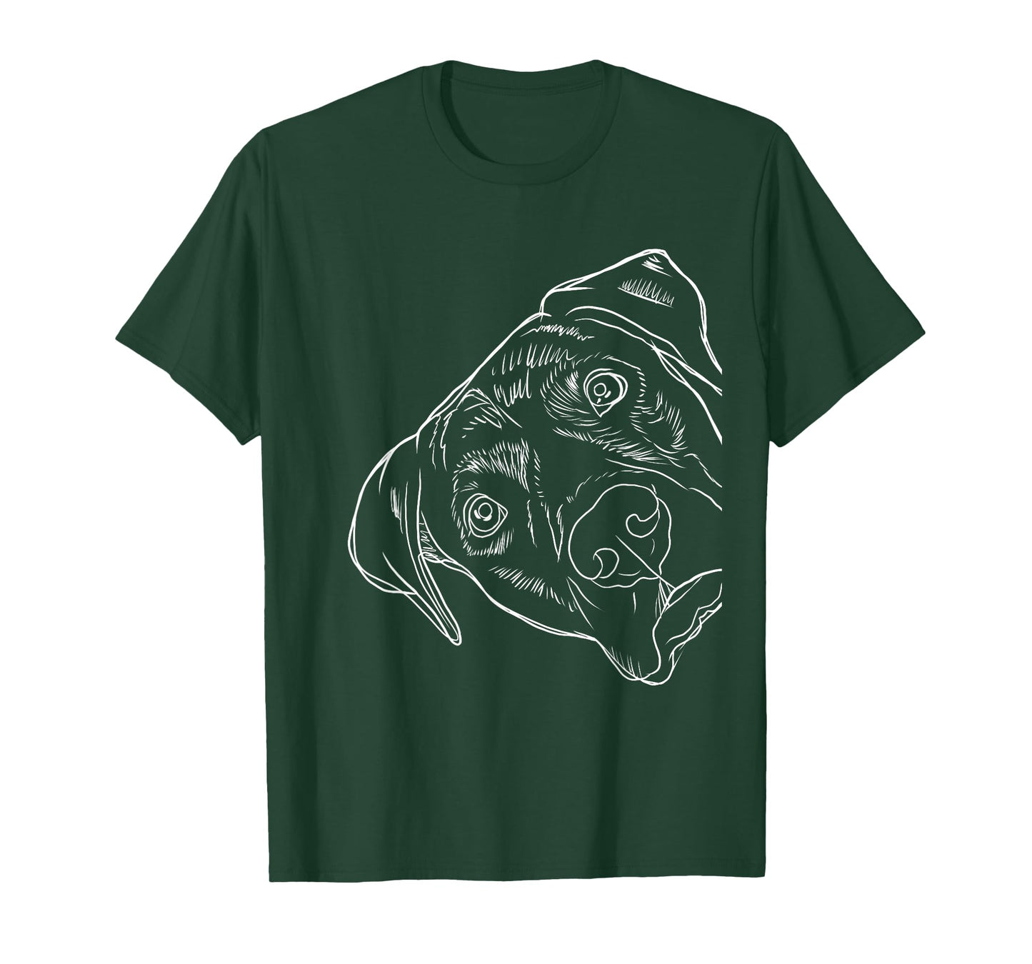 Mountain Cur Gifts Funny Dog Print Black Cotton Polyester Blend Classic Fit Crew Neck Short Sleeve T-Shirt - Small - Unisex - Adults & Kids