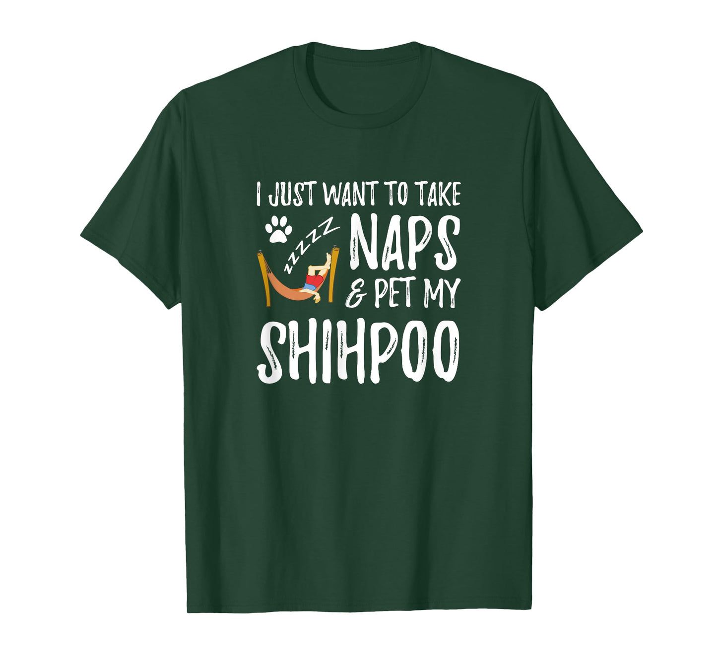 Shihpoo Mom Nap T-Shirt Funny Dog Mom Gift Idea T-Shirt for Men Women Kids