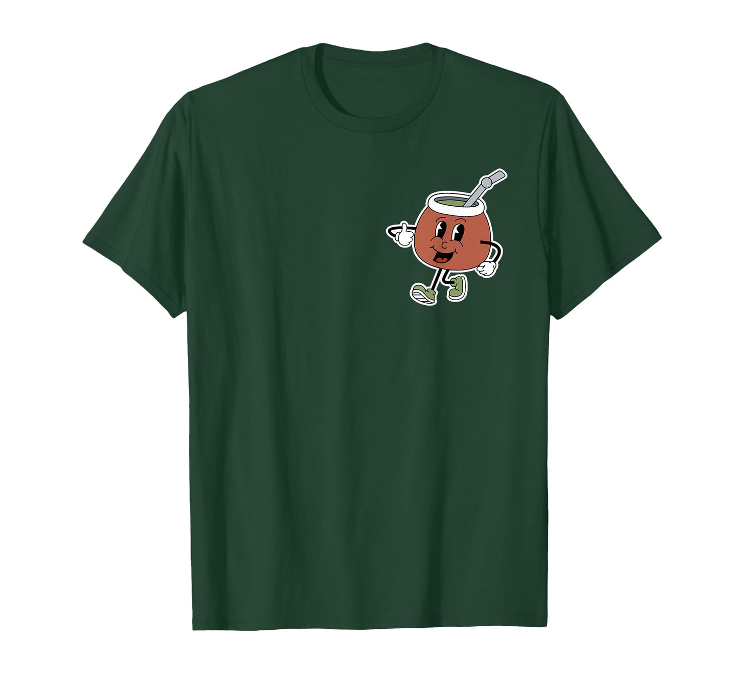 Yerba Mate Cute Retro Argentinian Kawaii Yerba Mate Lover T-Shirt