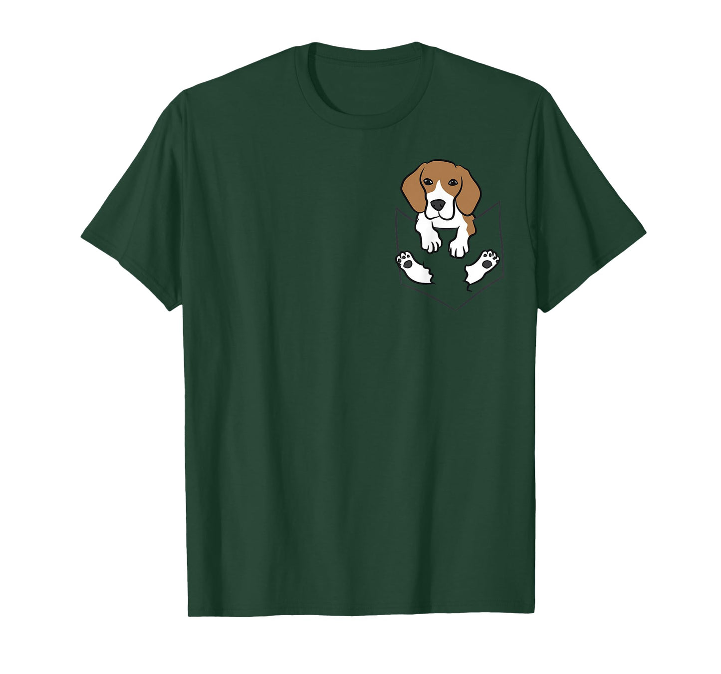 Beagle Dog in The Pocket Cute Pocket Beagle T-Shirt Small